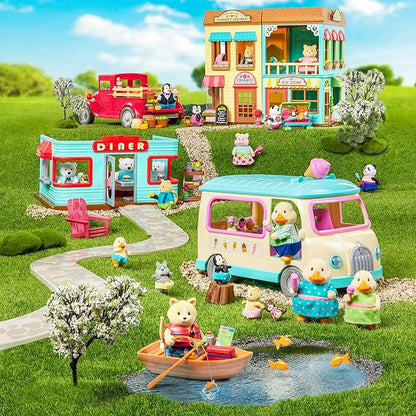 Li’l Woodzeez – 13Pcs Baby Sitter Playset 3 Doll 3+