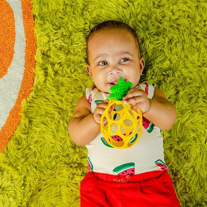 Bright Starts Oball Easy Grasp Pineapple Teether Toy, Hold My Own Collection