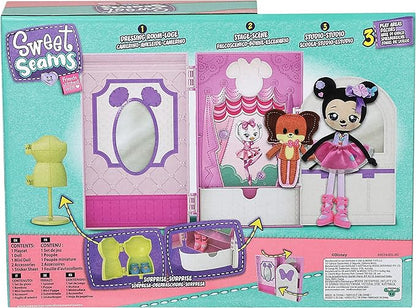 SWEET SEAMS 6" Soft Rag Doll Deluxe Pack – 1pc Toy | Minnie Mouse & Fifi Ballet Studio