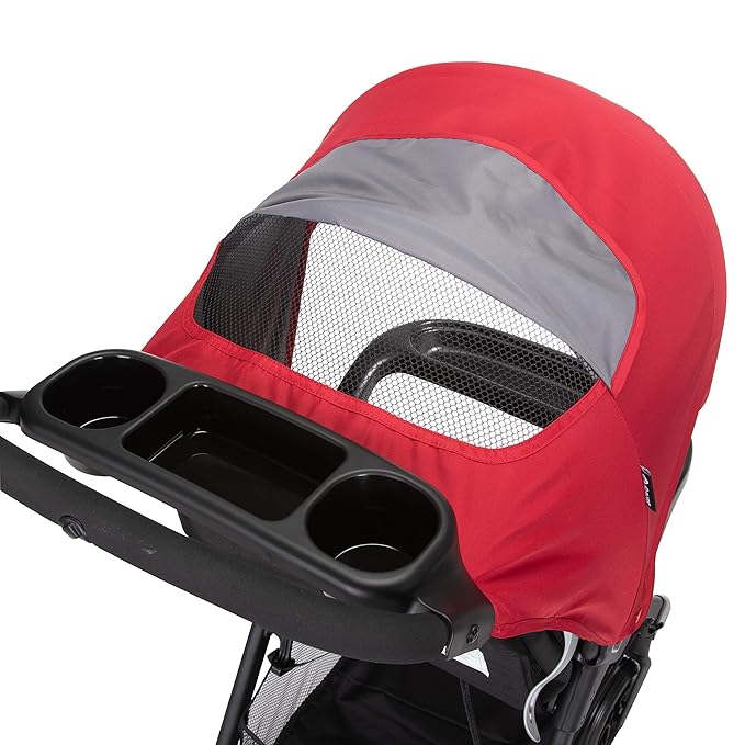 Safety 1st Smooth Ride Travel System Stroller and Car Seat OnBoard™ FLX - Efficient Infant Car Seat Stroller and Infant Car Seat and Stroller Combo, Black Cherry