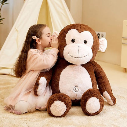 IKASA Giant Monkey Stuffed Animal Plush Toy,Large Big Jumbo Soft Toys 30" Huge (30 inches,