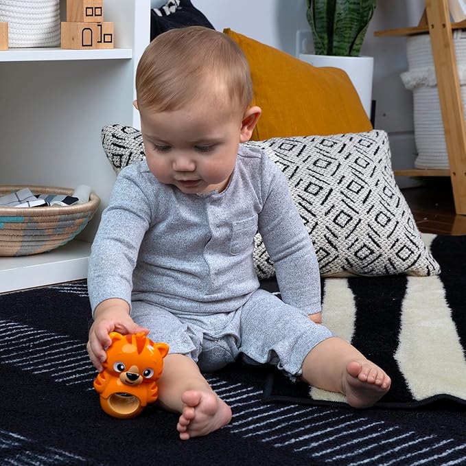 Baby Einstein Teethe & Wobble Tinker Tiger Teether Toy, BPA Free 3 Months