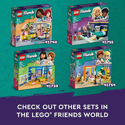 LEGO Friends Liann's Room 41739, Art-Themed Bedroom Playset with Liann & Autumn Mini-Dolls, Collectible Toy for Girls and Boys 6 Plus Years Old
