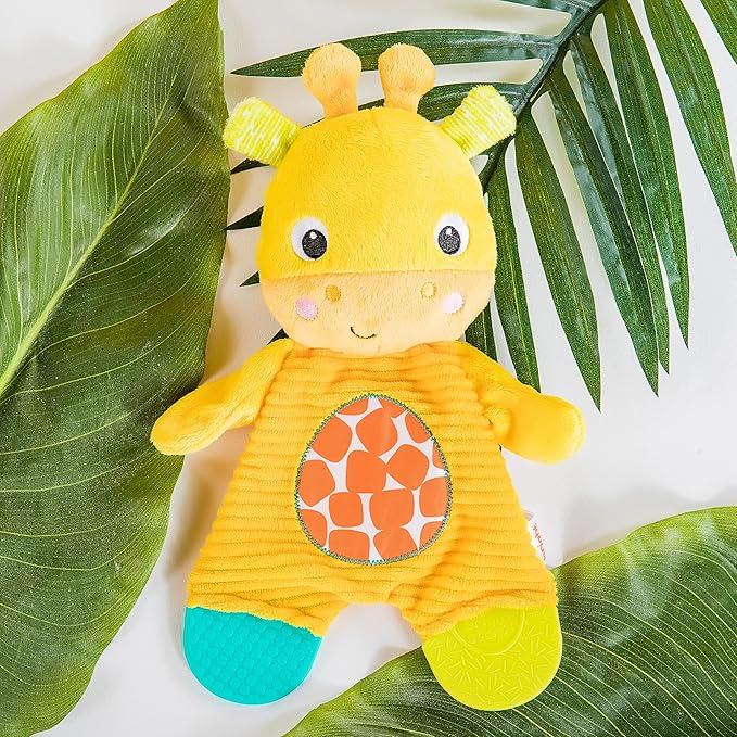 Bright Starts Snuggle & Teethe BPA-free Crinkle Teething Plush Baby