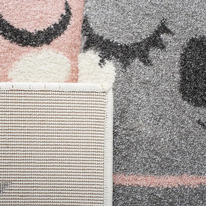 SAFAVIEH Carousel Kids Collection Accent Rug - 2' x 3', Ivory & Pink, Koala Design, Non-Shedding & Easy Care, Ideal for High Traffic Areas for Boys & Girls in Playroom, Nursery, Bedroom (CRK195A)