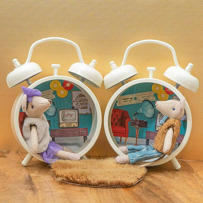LEVLOVS Easter Bunny Ballerina Bunny Doll Mouse in a Matchbox