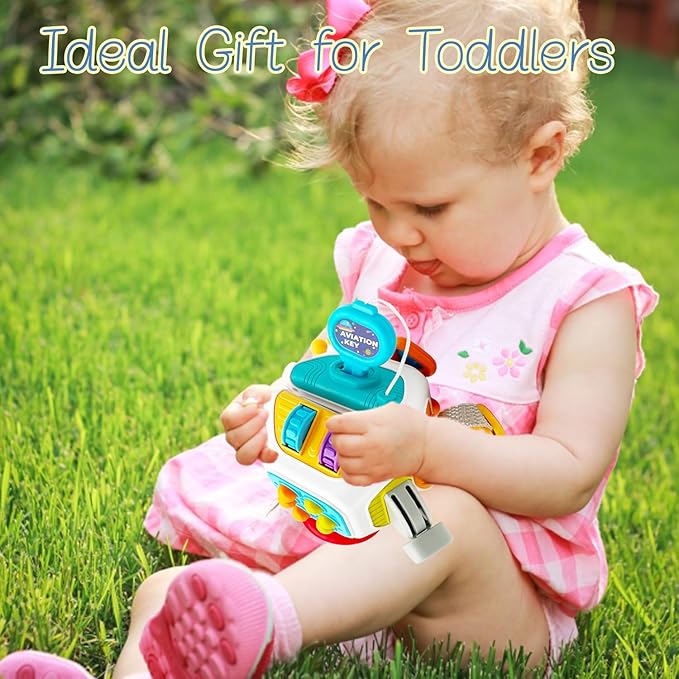 girl playing with a toy